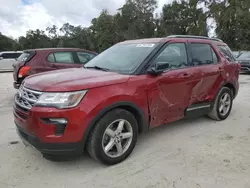 Ford Explorer salvage cars for sale: 2018 Ford Explorer XLT