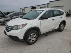 Salvage cars for sale from Copart Kansas City, KS: 2014 Honda CR-V LX