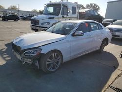 Mercedes-Benz salvage cars for sale: 2019 Mercedes-Benz C 300 4matic