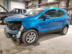 Salvage cars for sale at Eldridge, IA auction: 2018 Ford Ecosport SE