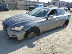 Salvage cars for sale at Los Angeles, CA auction: 2018 Infiniti Q50 Luxe