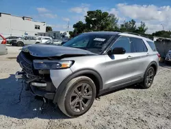 Salvage cars for sale at Opa Locka, FL auction: 2023 Ford Explorer XLT