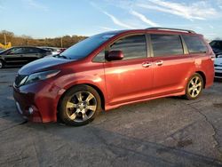 Toyota Sienna Sport salvage cars for sale: 2015 Toyota Sienna Sport