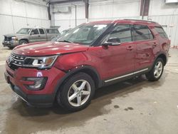 Salvage cars for sale from Copart Franklin, WI: 2017 Ford Explorer XLT