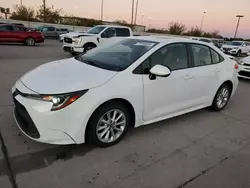 Toyota Corolla Vehiculos salvage en venta: 2020 Toyota Corolla LE