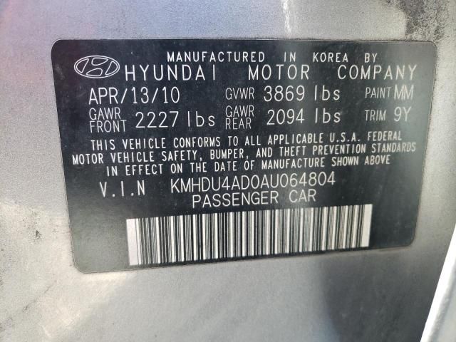 2010 Hyundai Elantra Blue