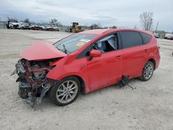 Salvage cars for sale at Kansas City, KS auction: 2017 Toyota Prius V