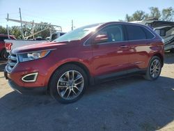 Salvage cars for sale at Riverview, FL auction: 2015 Ford Edge Titanium