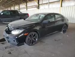 Honda salvage cars for sale: 2017 Honda Civic Sport