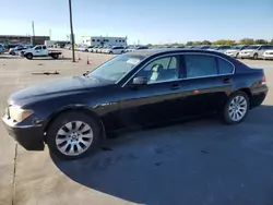 BMW 7 Series salvage cars for sale: 2005 BMW 760 LI