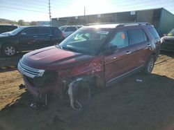 Salvage cars for sale at Colorado Springs, CO auction: 2014 Ford Explorer XLT