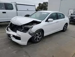 Salvage cars for sale at Sacramento, CA auction: 2016 Honda Accord LX