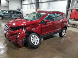 Salvage cars for sale at Ham Lake, MN auction: 2020 Ford Ecosport SE