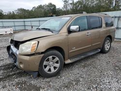 Salvage cars for sale at Augusta, GA auction: 2005 Nissan Armada SE