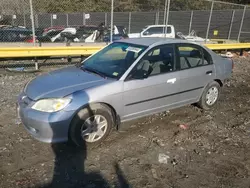 Salvage cars for sale at Waldorf, MD auction: 2004 Honda Civic DX VP