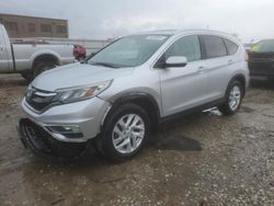 Salvage cars for sale at Kansas City, KS auction: 2015 Honda CR-V EXL