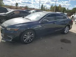 Chevrolet salvage cars for sale: 2018 Chevrolet Malibu LT