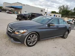 Salvage cars for sale at Opa Locka, FL auction: 2015 Mercedes-Benz C300