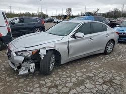 Salvage cars for sale at Bridgeton, MO auction: 2016 Infiniti Q50 Premium