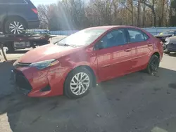 Toyota salvage cars for sale: 2018 Toyota Corolla L