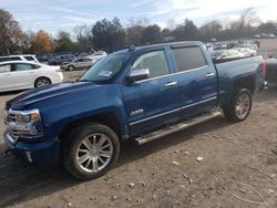 Chevrolet Silverado k1500 High Coun salvage cars for sale: 2017 Chevrolet Silverado K1500 High Country