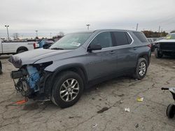 Salvage cars for sale at Indianapolis, IN auction: 2019 Chevrolet Traverse LS