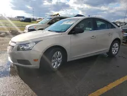 Salvage cars for sale at Woodhaven, MI auction: 2012 Chevrolet Cruze LS