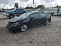 Salvage cars for sale at Miami, FL auction: 2022 Toyota Corolla LE