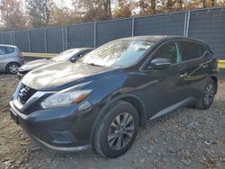 Salvage cars for sale at Waldorf, MD auction: 2015 Nissan Murano S