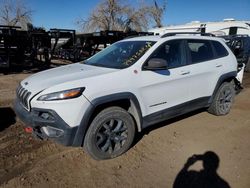 Jeep salvage cars for sale: 2015 Jeep Cherokee Trailhawk