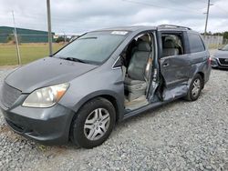 Salvage cars for sale at Tifton, GA auction: 2007 Honda Odyssey EXL