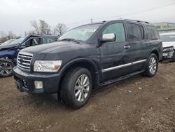 Salvage cars for sale at Chicago Heights, IL auction: 2008 Infiniti QX56