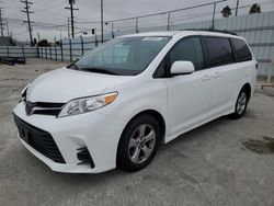 Salvage cars for sale at auction: 2018 Toyota Sienna LE