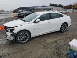 Salvage cars for sale at Sacramento, CA auction: 2022 Chevrolet Malibu LT