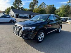 Salvage cars for sale at North Billerica, MA auction: 2017 Audi Q7 Premium