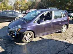 Vehiculos salvage en venta de Copart Austell, GA: 2008 Honda FIT Sport