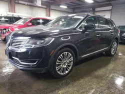 Vehiculos salvage en venta de Copart Elgin, IL: 2017 Lincoln MKX Reserve