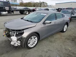 Salvage cars for sale at Spartanburg, SC auction: 2018 Chevrolet Malibu LT