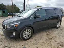 Salvage cars for sale at China Grove, NC auction: 2017 KIA Sedona EX