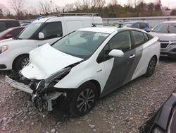 Salvage cars for sale at Walton, KY auction: 2021 Toyota Prius LE