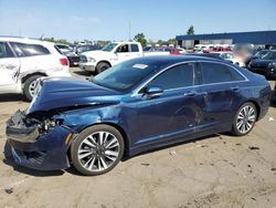 Salvage cars for sale at Woodhaven, MI auction: 2017 Lincoln MKZ Hybrid Select