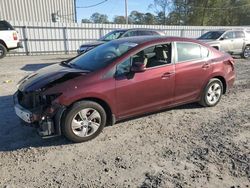 Salvage cars for sale at Gastonia, NC auction: 2013 Honda Civic LX