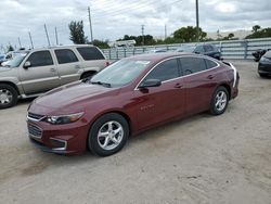 Chevrolet Vehiculos salvage en venta: 2016 Chevrolet Malibu LS