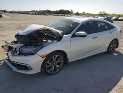 Salvage cars for sale from Copart West Palm Beach, FL: 2019 Honda Civic Touring