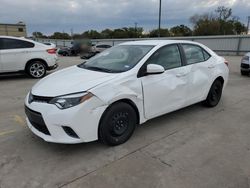 Salvage cars for sale at Wilmer, TX auction: 2015 Toyota Corolla L