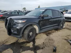 Salvage cars for sale at Woodhaven, MI auction: 2022 Ford Explorer Police Interceptor