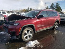 Jeep salvage cars for sale: 2021 Jeep Grand Cherokee L Limited