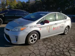 Salvage cars for sale at Austell, GA auction: 2012 Toyota Prius