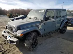 Salvage cars for sale at Windsor, NJ auction: 2024 Jeep Wrangler Sahara 4XE