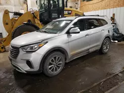 Hyundai salvage cars for sale: 2017 Hyundai Santa FE SE